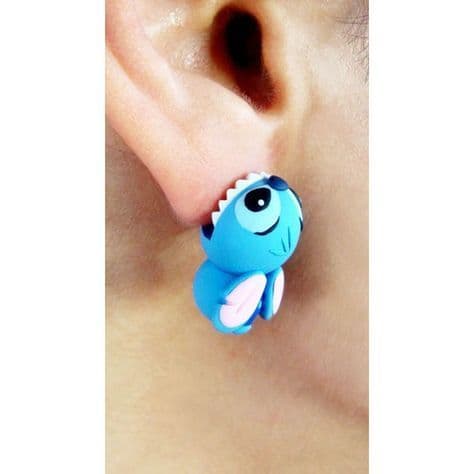 Moda Pendientes de Stitch exclusivo hecho a mano | manualidades | Dijes ...