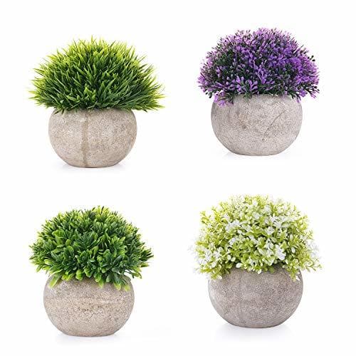 Product EEKONG Plantas Artificiales Suculentas Plásticas Flor pequeñas en Maceta para decoración del