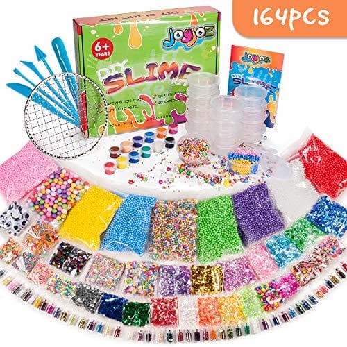 Product Joyjoz 164 Pcs Slime Kit,Slime Herramientas para artesanía de Bricolaje Incluyen Fishbowl