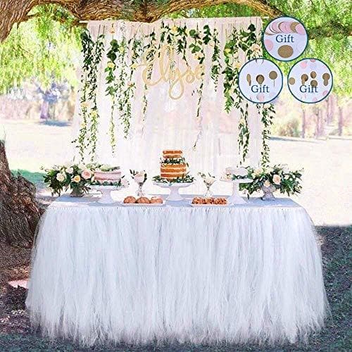 Home Meng Shop Decoraciones para fiestas Tutu Tulle Falda de mesa Adecuado para