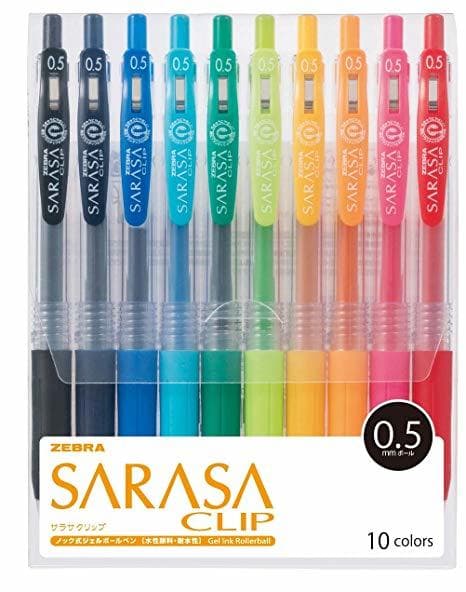 Fashion Amazon.com : Zebra Sarasa Clip 0.5, 10 Color Set (JJ15-10CA ...