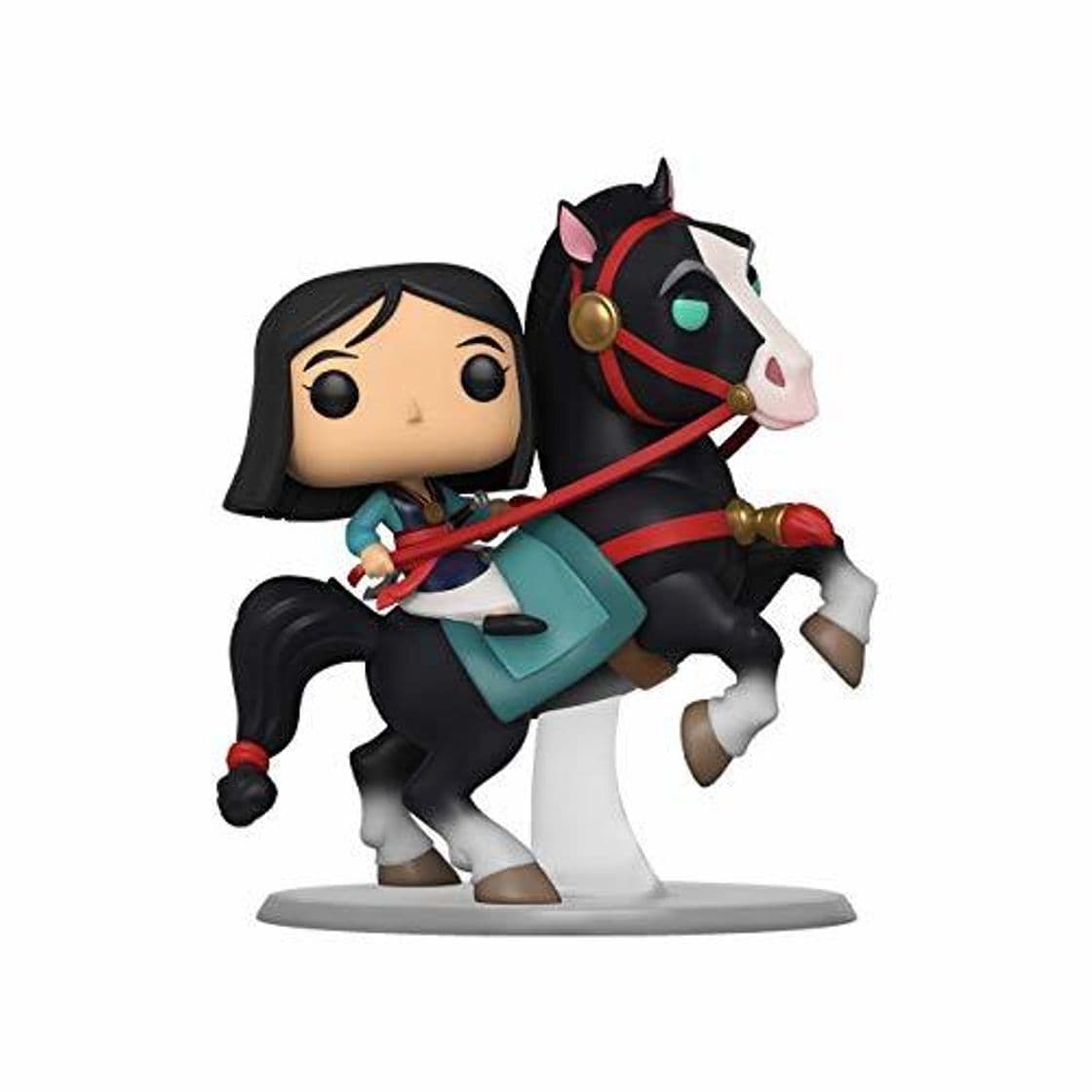 Game Funko- Pop Rides Mulan on Khan Collectible Toy, Multicolor