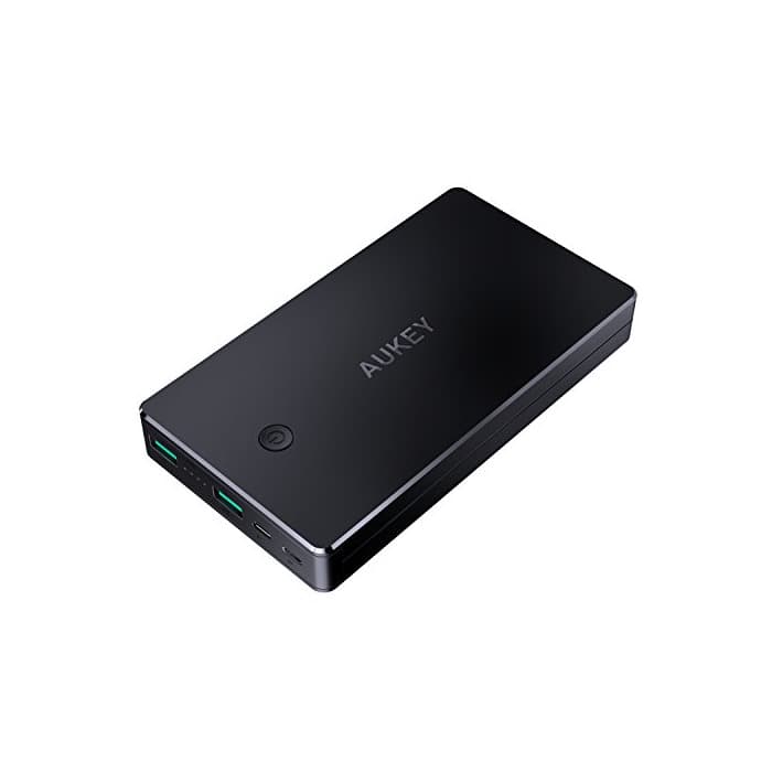 Electrónica AUKEY Bateria Externa 20000mAh Power Bank con 2 Entrada