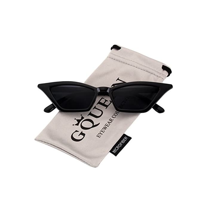 Product GQUEEN Gafas Vintage Clout Lentes de sol tipo ojo de gato Estilo