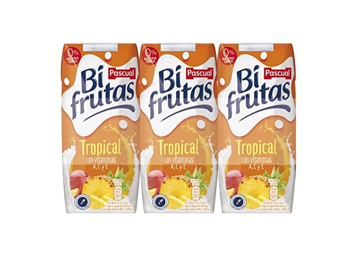 Producto Bifrutas Tropical refresco con Leche y Zumo de Frutas - Pack de