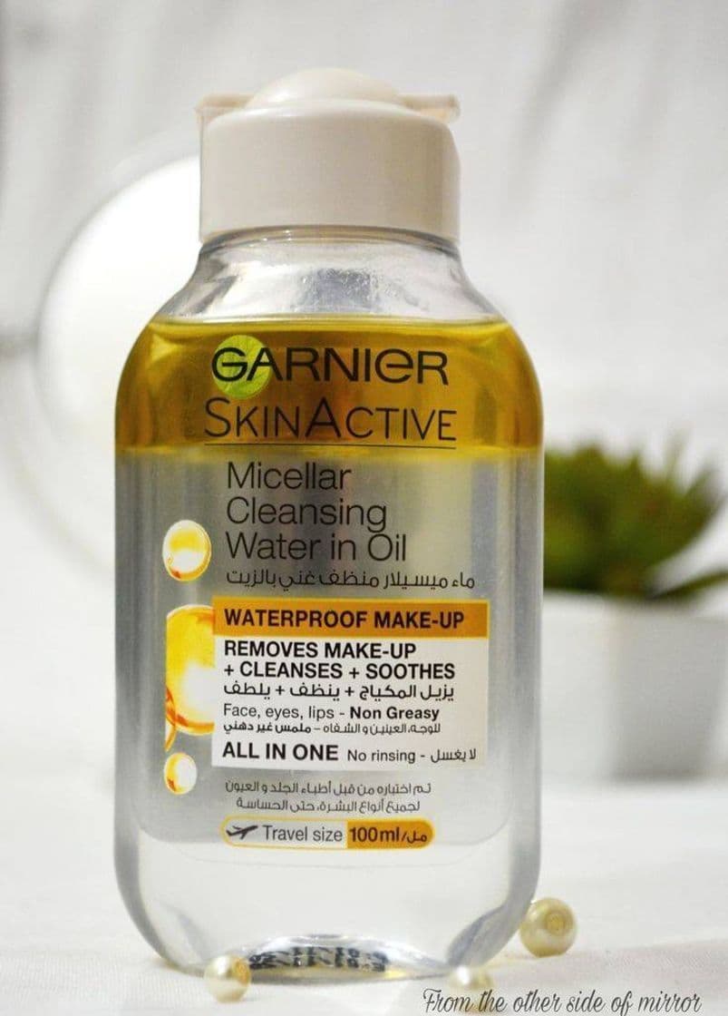 Beauty Garnier Skin Active - Agua Micelar en Aceite, Elimina el Maquillaje Waterpoof,