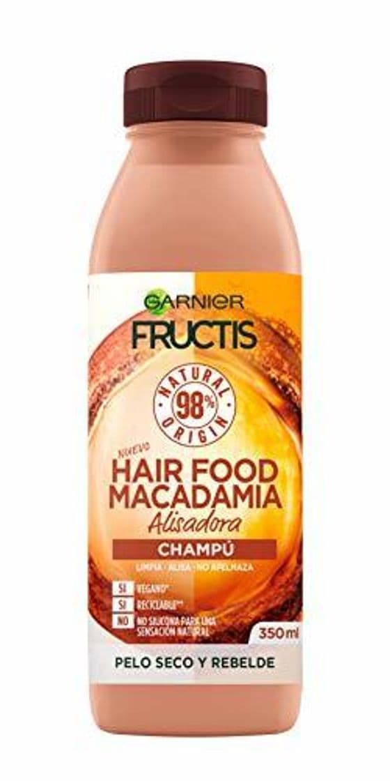 Beauty L'Oréal Garnier Fructis Hair Food Champú Macadamia Alisadora 380 g