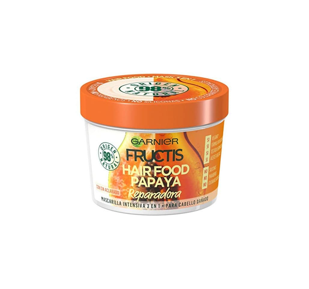 Beauty Garnier Fructis Hair Food Papaya Mascarilla 3 en 1-390 ml