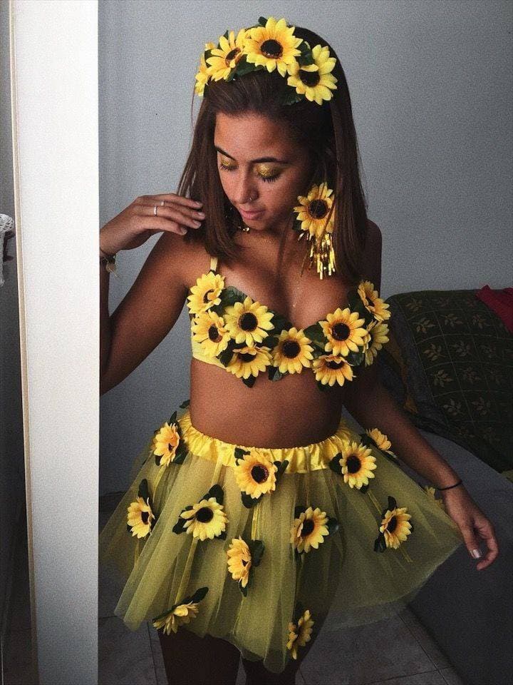 Moda Disfraz girasol