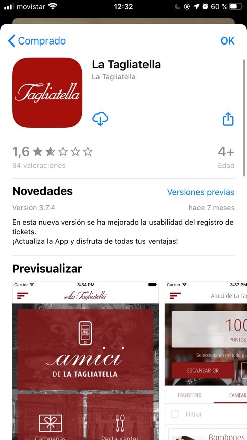 App ‎La Tagliatella en App Store