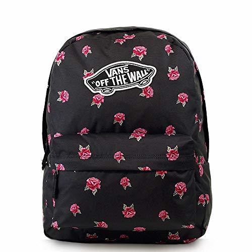 Moda Vans Realm Backpack Mochila Tipo Casual, 42 cm, 22 Liters, Negro