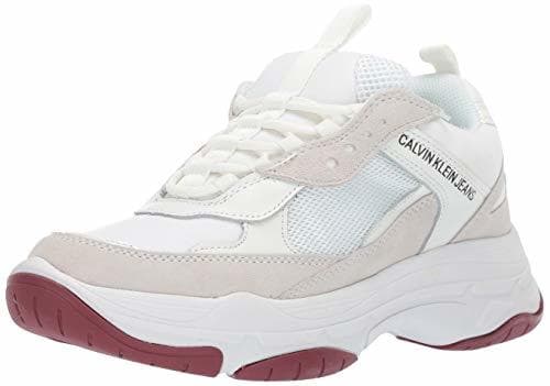 Moda Calvin Klein Jeans Mujer Blanco Maya Chunky Zapatillas-UK 4