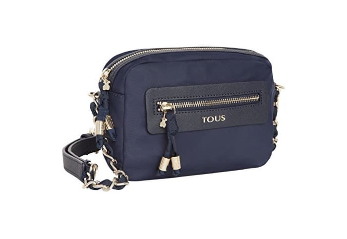 Fashion Tous Jacalanda Brunock Chain, Bolso Bandolera para Mujer, Azul