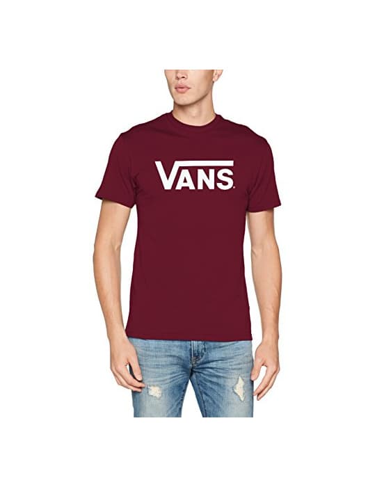 Moda Vans Herren Left Chest Logo Tee T-Shirt, Schwarz