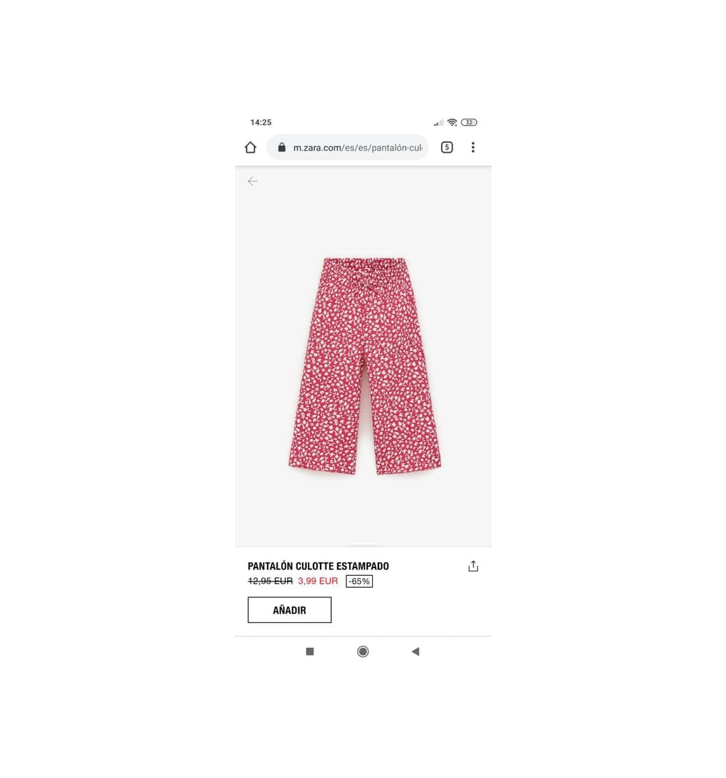 Product Pantalón culotte Zara kids