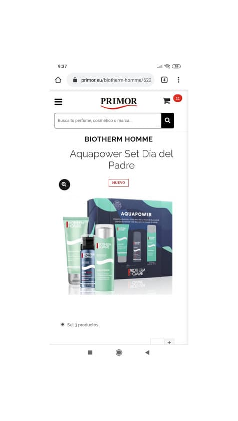 Product Ser biotherm hombre