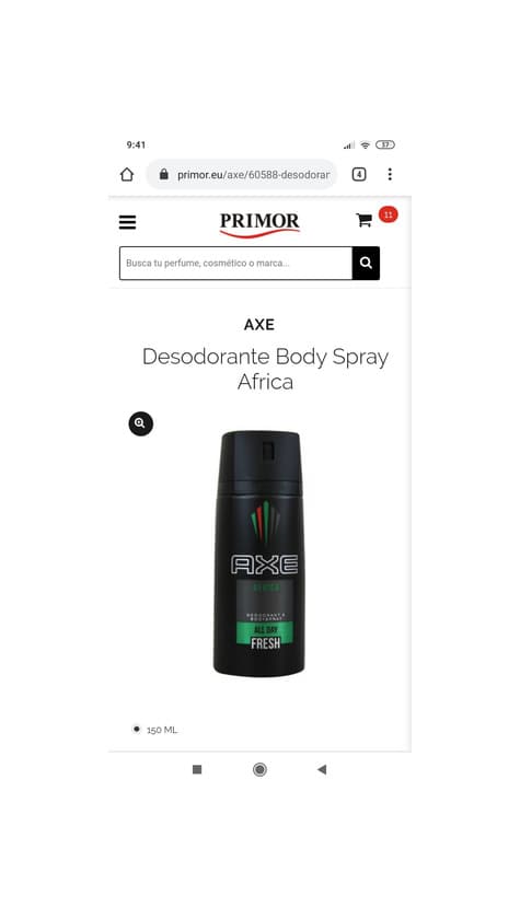 Product Desodorante Body Spray Africa Axe 