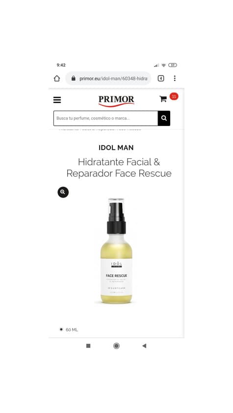 Product Hidratante Facial & Reparador Face Rescue IDOL 