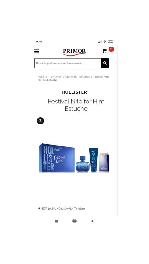 Product Festival Nite for Him Estuche Hollister 