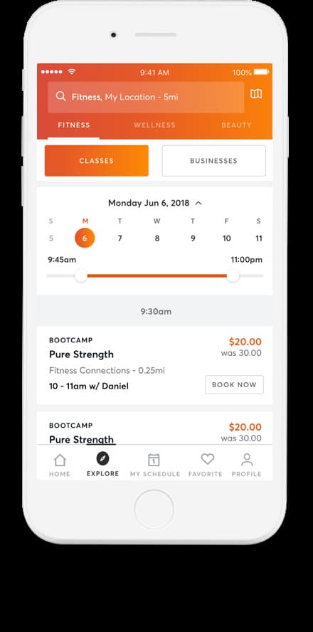 App Mindbody: best fitness