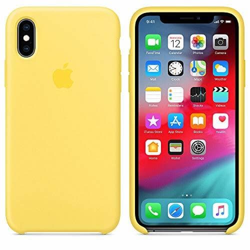 Electrónica Funda Silicona para iPhone XS MAX Silicone Case, Textura Suave, Forro Microfibra