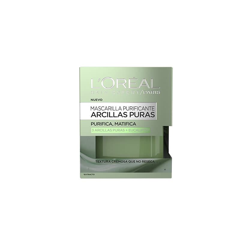 Belleza L'Oréal Paris Arcillas Puras Mascarilla Facial Purificante Verde