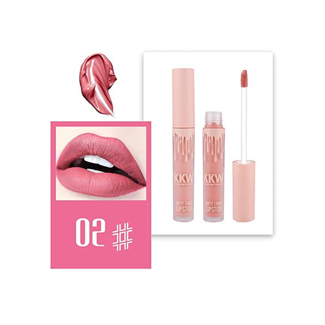 Product Lápiz labial mate 1PC Lápiz labial impermeable Brillo labial de larga duración