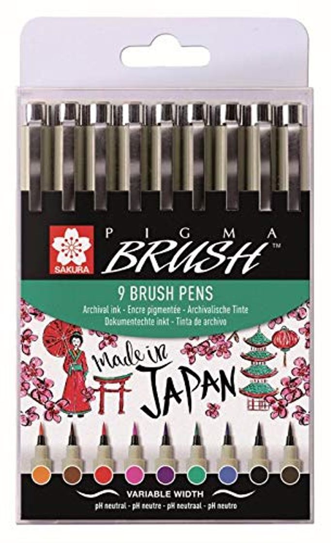 Book Sakura Pigma Brush 9 brush pens