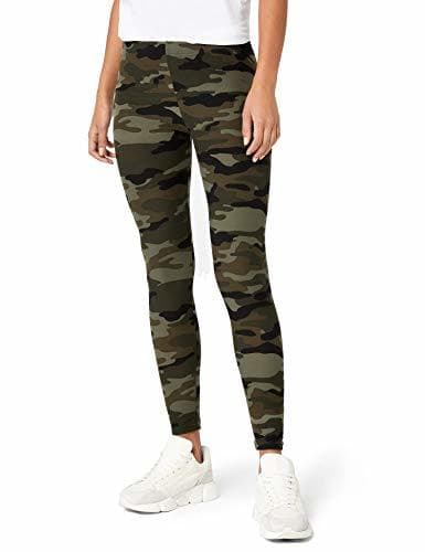 Fashion Urban Classics Ladies Camo Leggings Mallas, Verde