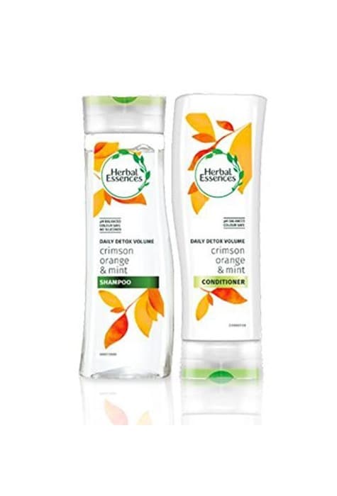 Belleza Herbal Essences Diario Desintoxicación Volumen Champú y acondicionador con Crimson NARANJA Y