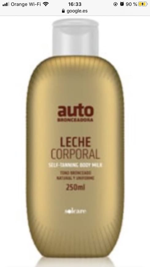 Producto Autobronceador Mercadona