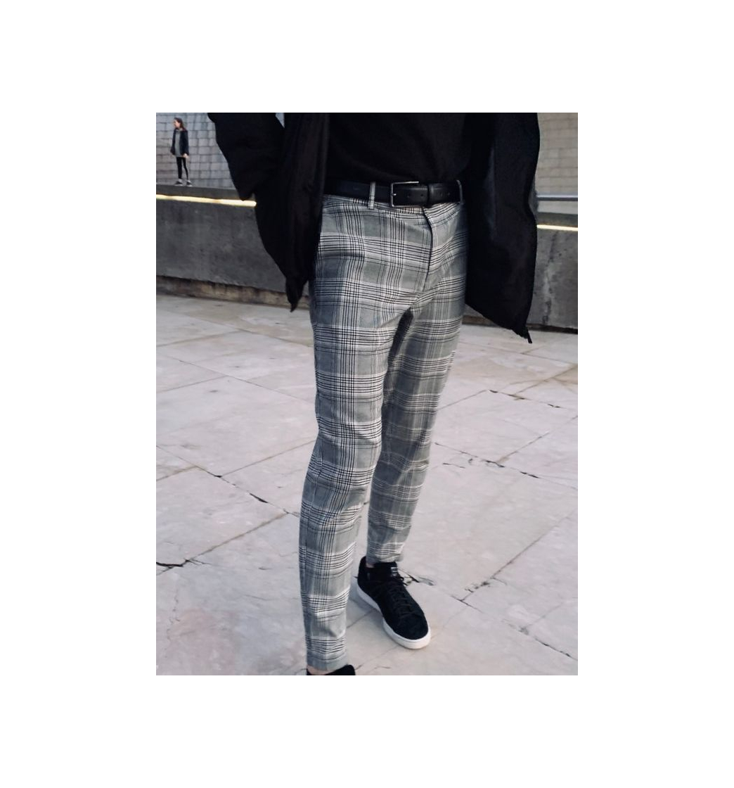 Producto Pantalon de cuadros bershka hombre