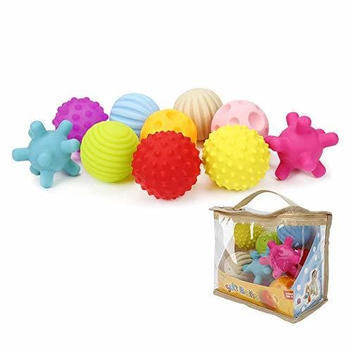 Producto Dightyoho Bolas Sensoriales Bebé Piscina sin BPA con Sonido, 10pcs Juguetes para