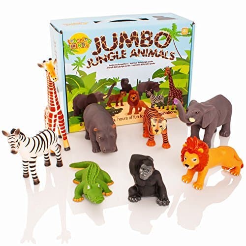 Producto Learning Minds Conjunto de 8 Figuras Jumbo Jungle Animal