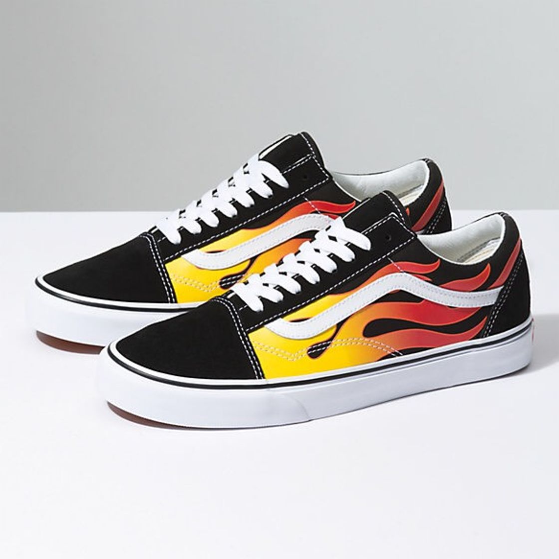 Fashion Vans Old Skool Flame Zapatillas negro/rojo EU42