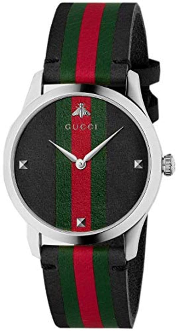 Fashion Reloj Gucci YA1264079 Negro Acero 316 L Unisex