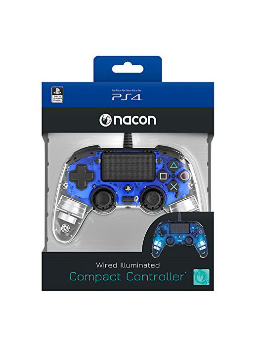 Electrónica Nacon PS4OFCPADCLBLUE - Mando Compacto para PS4