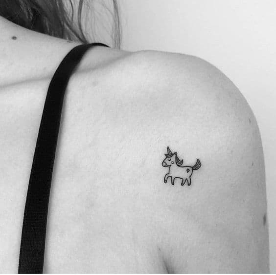 Fashion Tatuaje unicornio