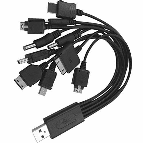 Producto 10 en 1 universal Multifunción Cargador USB cable para teléfono móvil MP4