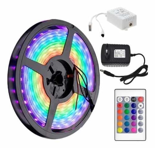 Moda Tira Luces Led Rgb Autoadhesivas Con Transformador Exterior ...