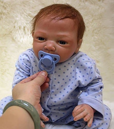 Product OUBL 18pulgadas 45 cm Bebe Reborn Muñeca Niño Silicona Real Ojos Abiertos