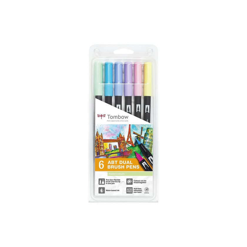 Product Tombow dual brush colores pastel