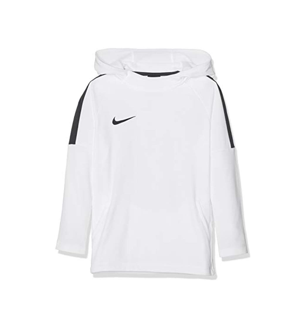 Moda NIKE Dry Academy 18 Football H Sudadera, Niños, Blanco