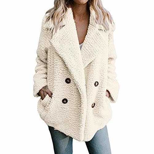 Product SHOBDW Mujer Chaqueta para Mujer de Moda Sólida Chaqueta Casual Otoño Invierno