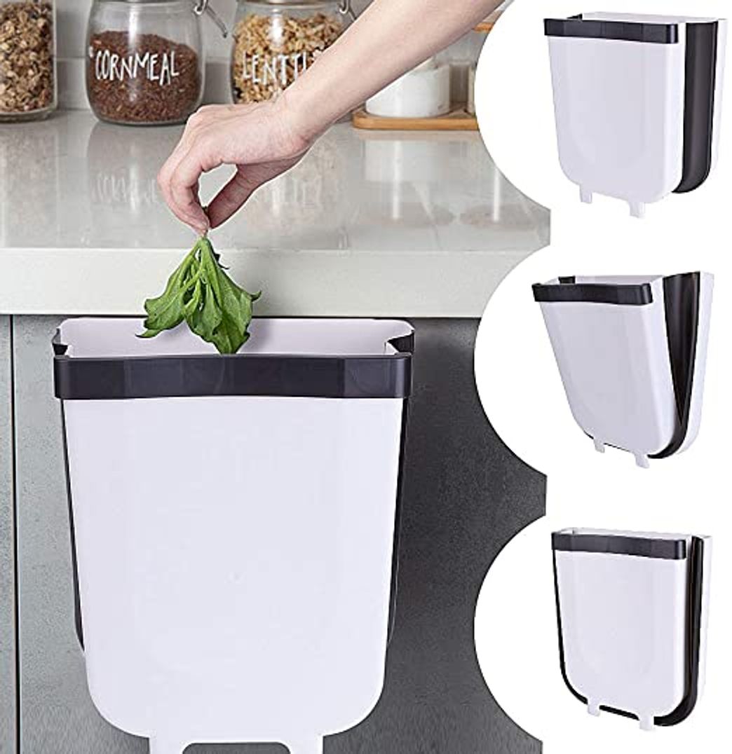 Moda Cubos de Basura Plegable Colgante para la Cocina (9L) 