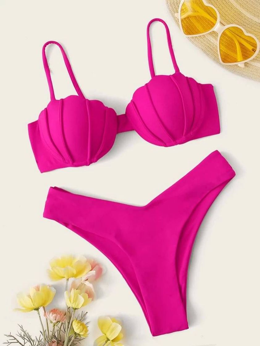 Moda Bikini con Alto Top con Aros  | SHEIN USA