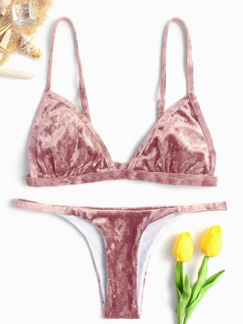 Moda Bikini Pink Velvet 