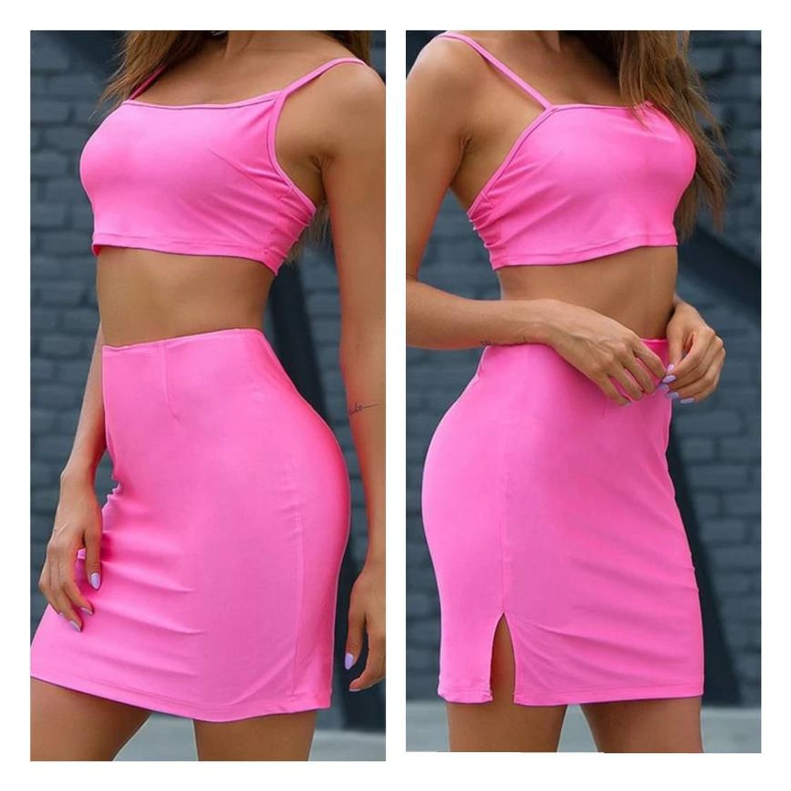 Moda Conjunto Rosa 