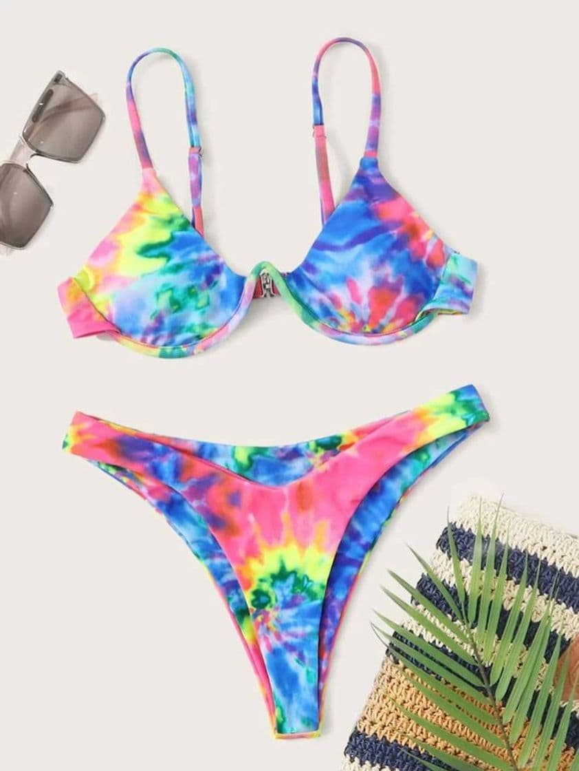 Moda Tie Dye Bikini Multicolor | SHEIN USA