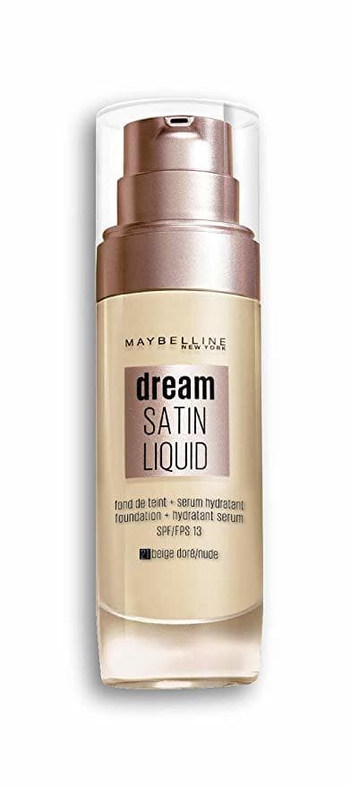 Belleza Maybelline Dream Satin Liquid 21 Nude base de maquillaje Frasco dispensador Líquido